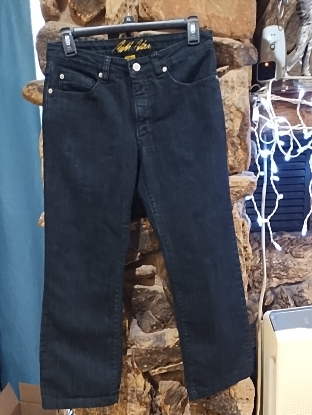 Classic Dark Blue Women's Cropped Jeans